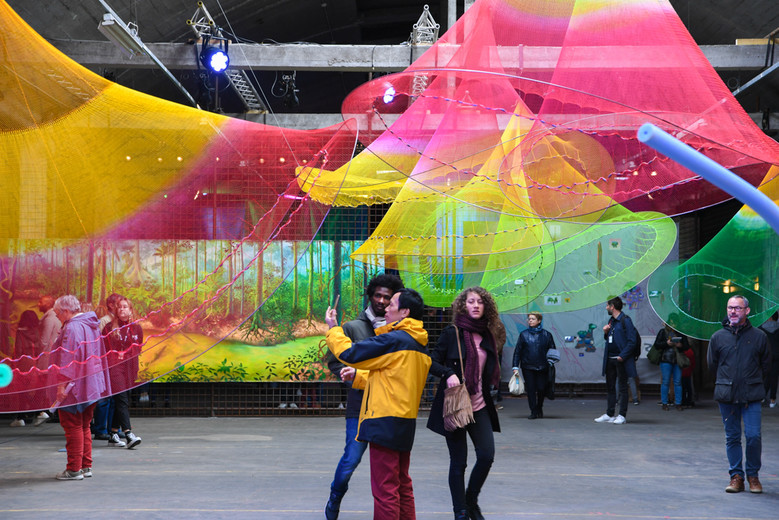 Expo La Déesse verte, Gare Saint Sauveur. Photo A. G.