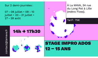 Stage Impro Ados 12-15 ans