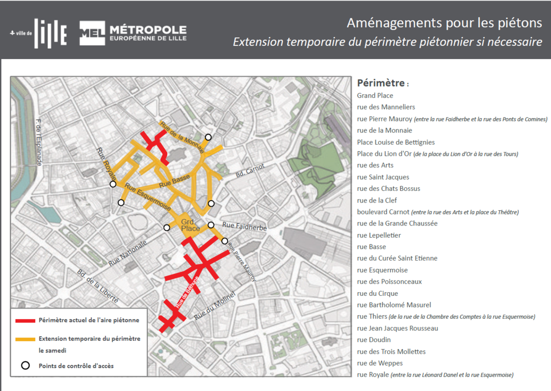 Aménagement pour les piétons Aménagement pour les piétons