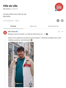 Lille sur Threads