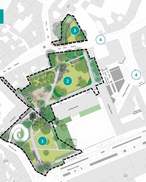 Grand parc du Vieux-Lille : le plan