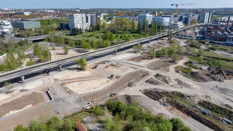 Chantier du parc de la Vallée - Saint-Sauveur