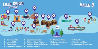 Lille Neige 2026 : le plan du site (intérieur)