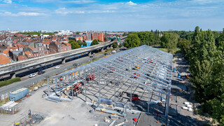 Piscine boulevard de Strasbourg : vue aérienne (fin août 2025)