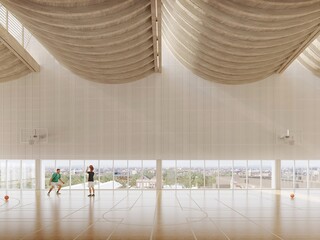 Salle de sport Saint Sauveur, vue intérieure