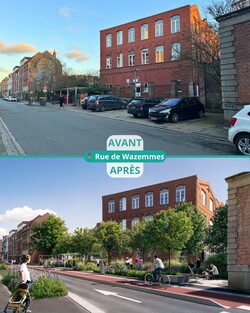Rue de Wazemmes : avant/après