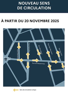 Travaux rue de Wazemmes : nouveau sens de circulation