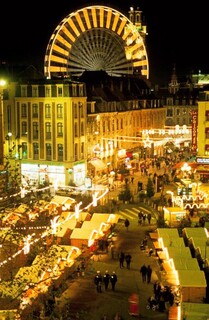 Village de Noël de Lille et grande roue en 1998