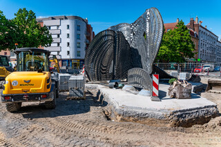 Chantier place de la Solidarité / anneau de Moebius, 30 avril 2026