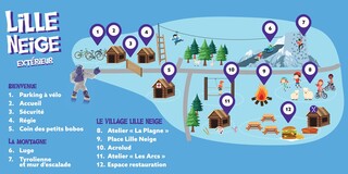 Lille Neige 2026 : le plan du site (extérieur)
