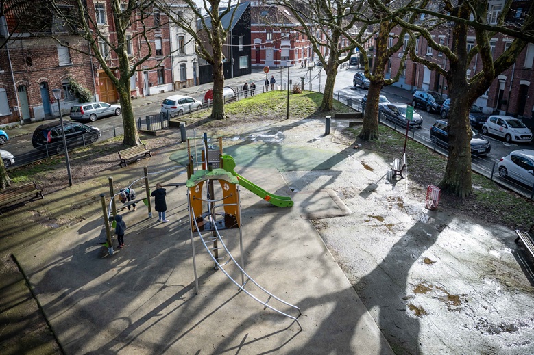 Lille : un crocodile géant au cœur du nouveau square Gavarni