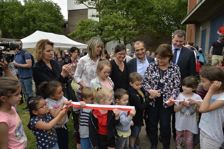 Exemple de démocratie participative, le « jardin Broca » réalisé à la demande des habitants suite à une réunion publique à Fives.