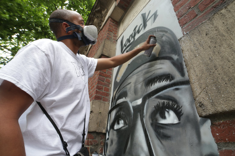 Fresque de l'artiste Logick © Culturall