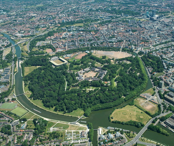 La Citadelle de Lille vue du ciel