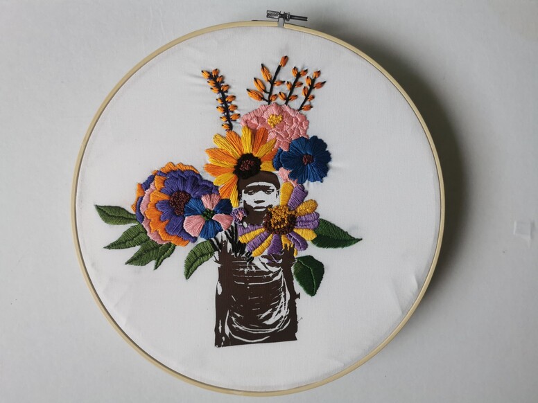 Atelier broderie sur photo - par Souleymane Balde