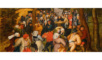 Atelier en famille proposé par le Palais des Beaux-Arts à la médiathèque - Création d'un décor festif pour l'exposition "Fêtes flamandes"