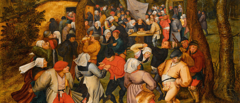 Atelier en famille proposé par le Palais des Beaux-Arts à la médiathèque - Création d'un décor festif pour l'exposition "Fêtes flamandes"