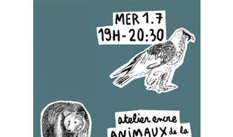 Atelier encre/animaux