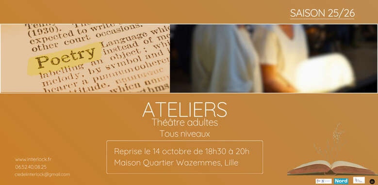 Ateliers Théâtre adultes Saison 2025/2026