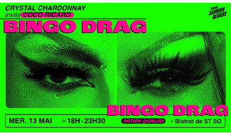 Bingo Drag / Crystal Chardonnay + Coco Ricard