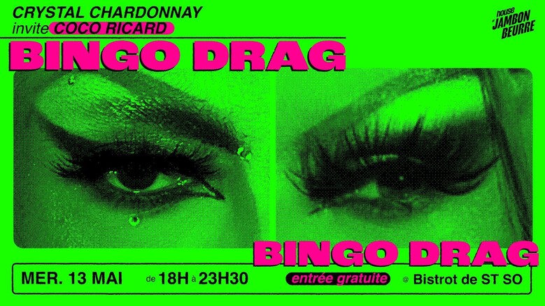 Bingo Drag / Crystal Chardonnay + Coco Ricard