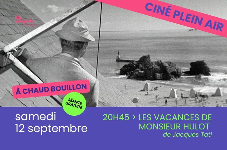 Cinéma en plein air : “Les Vacances de monsieur Hulot” de Jacques Tati