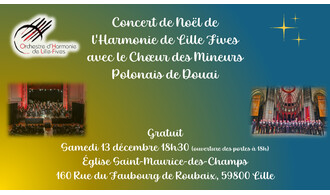 Concert de l'Harmonie de Lille Fives avec le Choeur des Mineurs Polonais de Douai