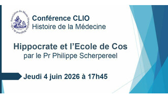 Conférence CLIO : Hippocrate et l’Ecole de Cos
