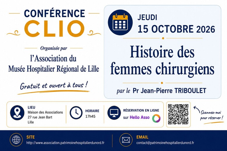 Conférence CLIO : Histoire des femmes chirurgiens