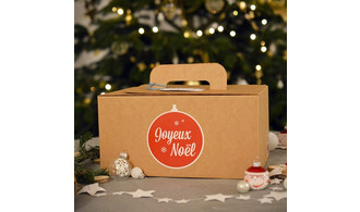 Distribution des colis de Noël.