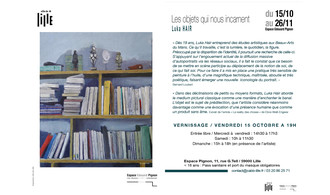 Exposition " Les objets qui nous incarnent "