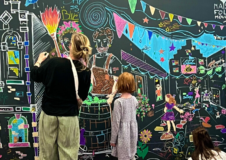 Fresque participative au Musée Numérique