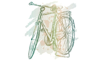 Grande broc à vélo.