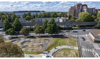 Inauguration des squares Léonard de Vinci et Oum Kalthoum