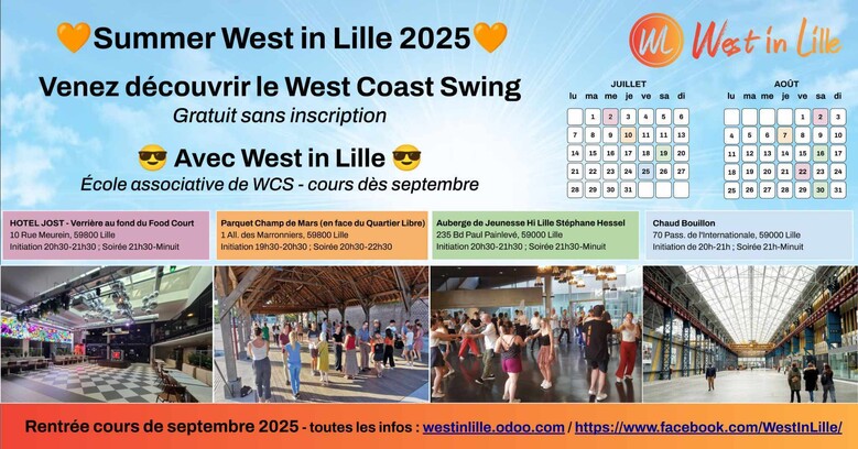 Initiation et soirée West Coast Swing avec West in Lille - gratuit sans inscription