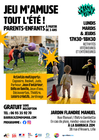 Jeu m'amuse tout l'été avec la Barraca Zem