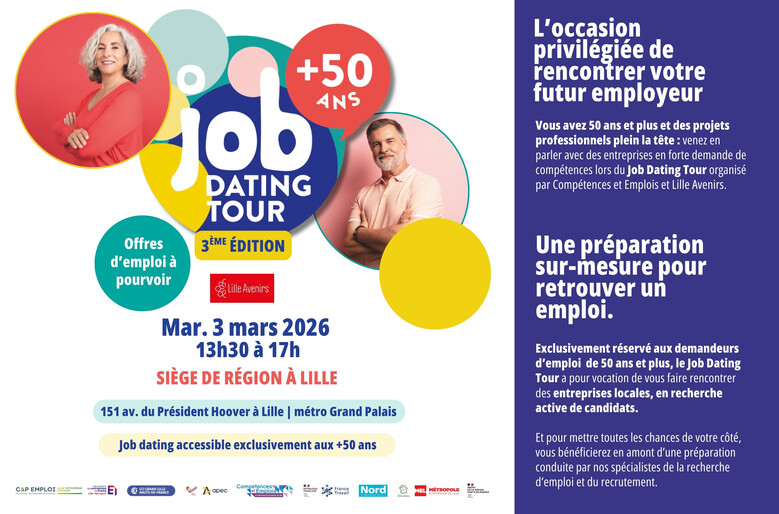 Job Dating Tour des + de 50 ans