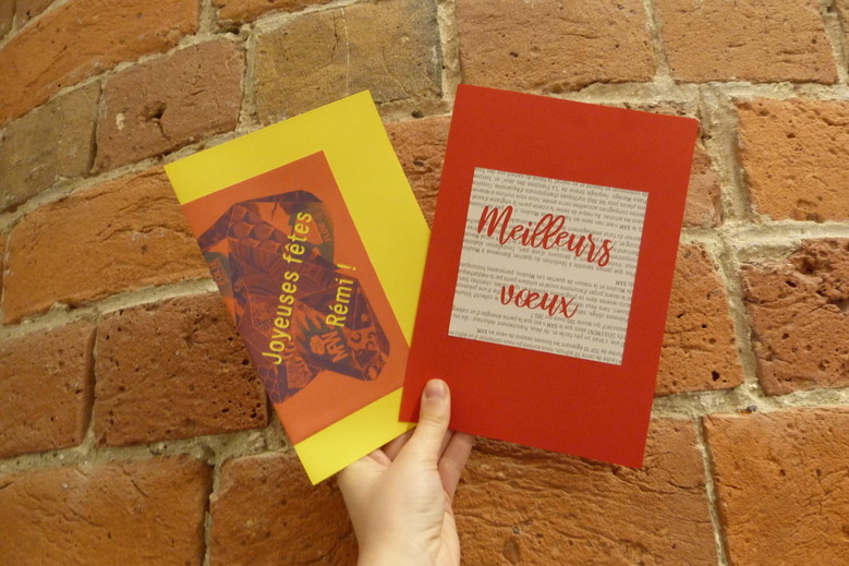 L'atelier du dimanche : Cartes de vœux personnalisées