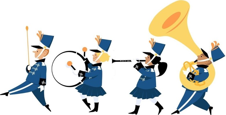 La fanfare lumineuse de Noël