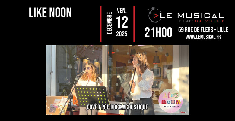 Like Noon (cover pop rock acoustique)