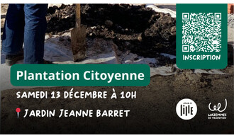 Plantation Citoyenne au Jardin Jeanne Barret