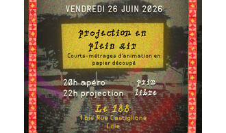 Projection en plein air - courts-métrages d'animation