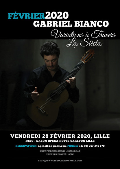 Récital de guitare, Gabriel Bianco
