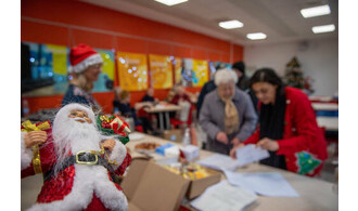 Remise des colis de noël
