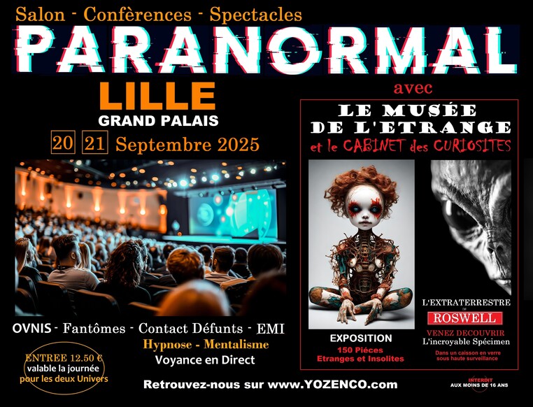 Salon du Paranormal à Lille Grand Palais - 1ère édition dans cette ville