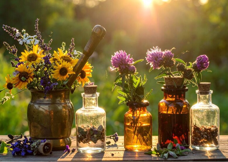 Se soigner par les plantes, du moyen-âge à aujourd'hui.
