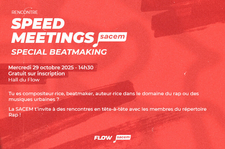Speed Meetings SACEM Spécial Beatmaking
