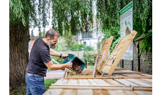 Visite du site de compostage collectif du Jardin Niwa Hanagara