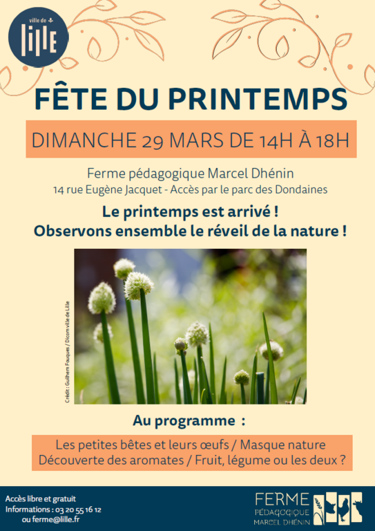 Affiche fête du printemps