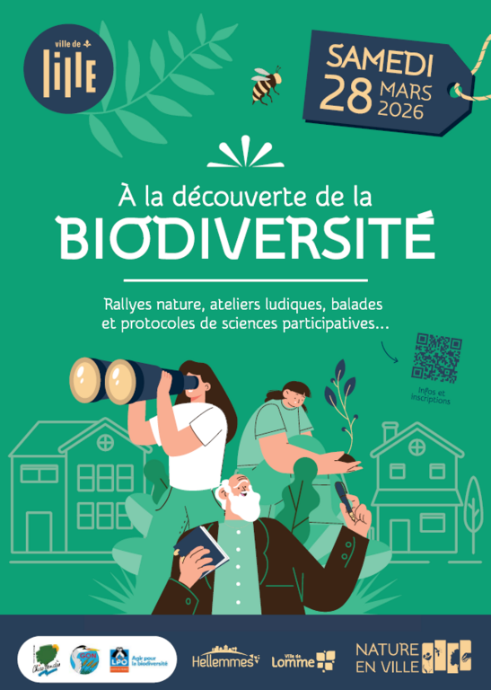 Affiche lancement "La biodiversité des quartiers et communes associées"